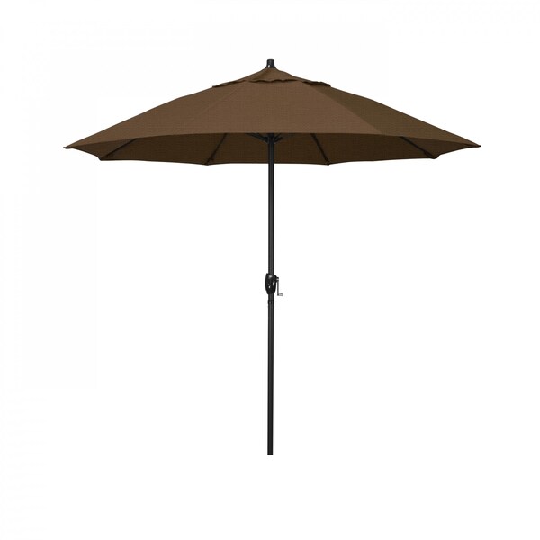 California Umbrella 7.5' Bronze Aluminum Market Patio Umbrella, Olefin Teak 194061336601 - main